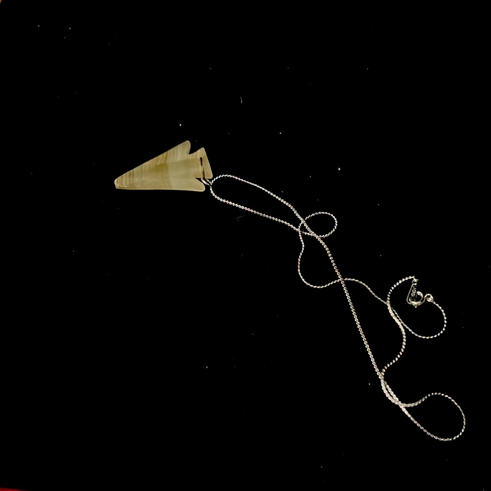 Arrowhead stone necklace